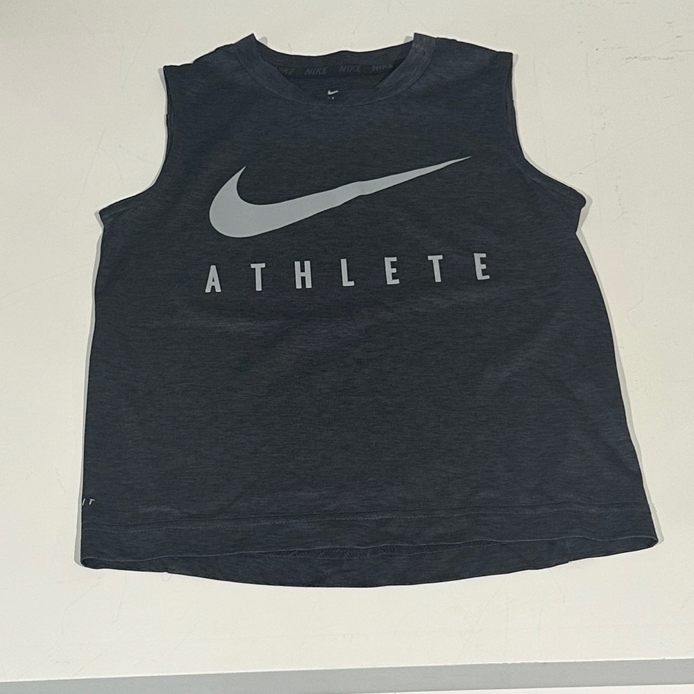 Nike Kids Sleeveless Athlete Shirt - Grey